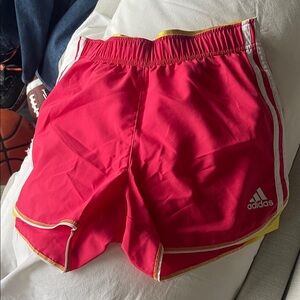 Adidas Bright Red Sports Shorts